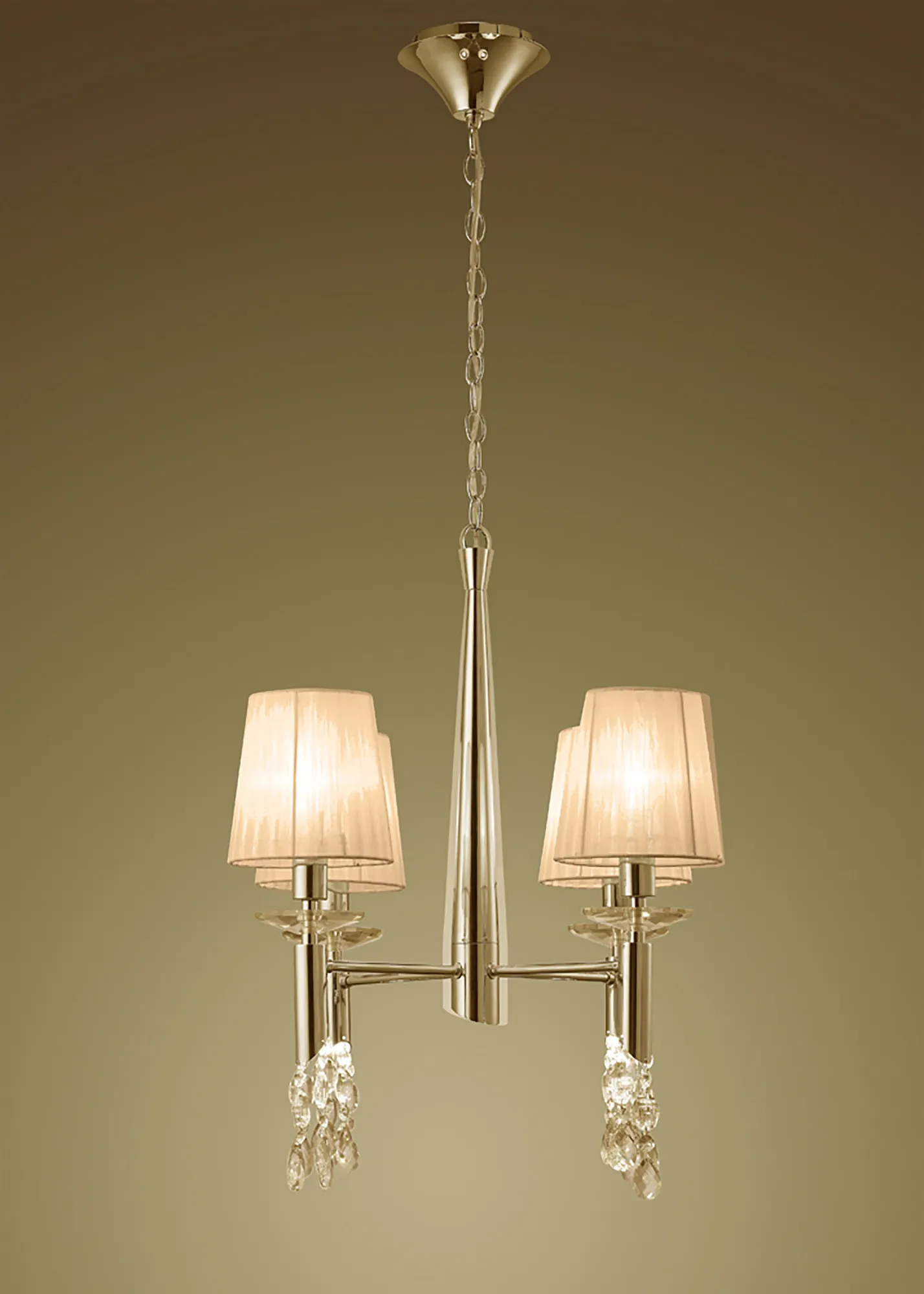 Tiffany French Gold-Soft Bronze Crystal Ceiling Lights Mantra Shaded Crystal Fittings Tiffany French Gold-Soft Bronze Crystal Ceiling Lights Mantra Shaded Crystal Fittings